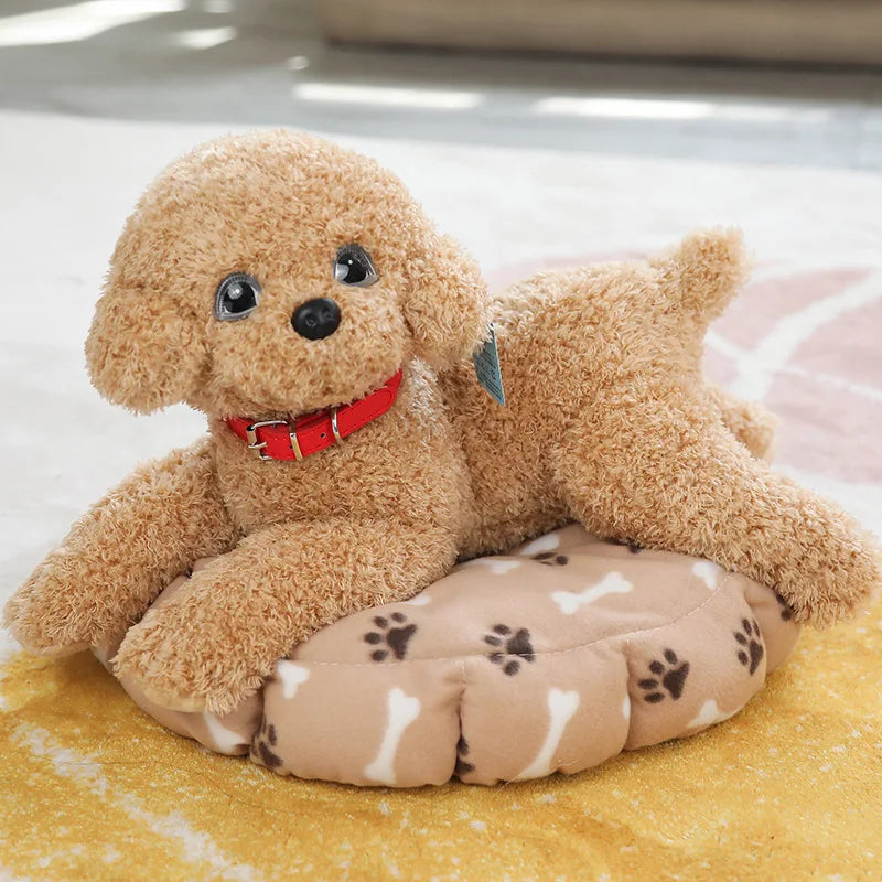 Soft Realistic Teddy Dog Plush Toy