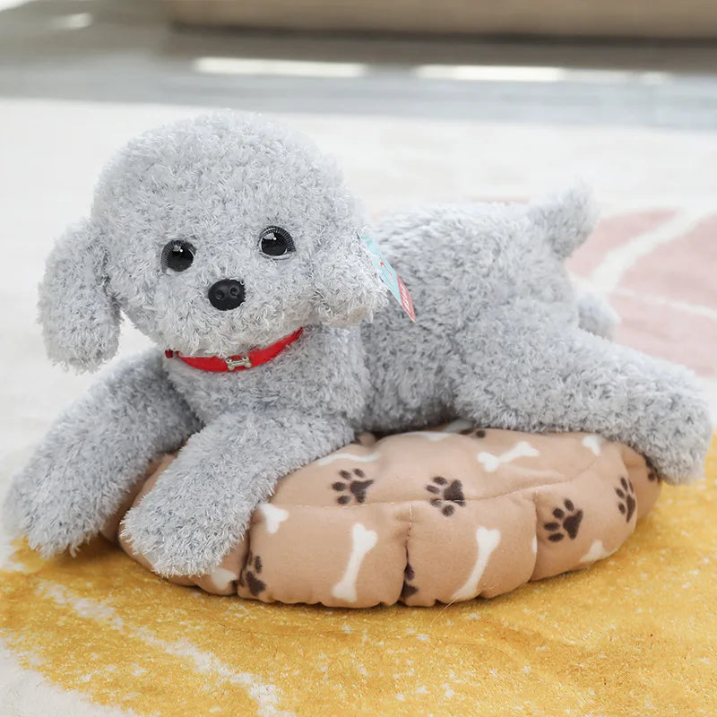 Soft Realistic Teddy Dog Plush Toy