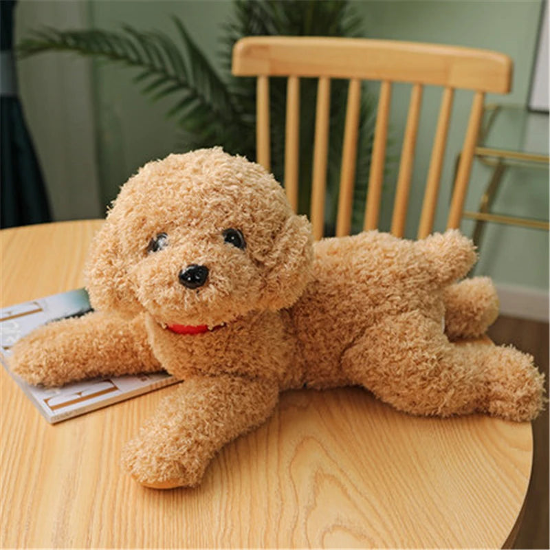 Soft Realistic Teddy Dog Plush Toy