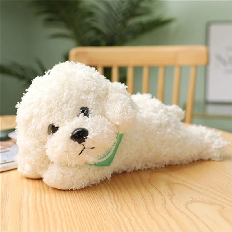 Soft Realistic Teddy Dog Plush Toy