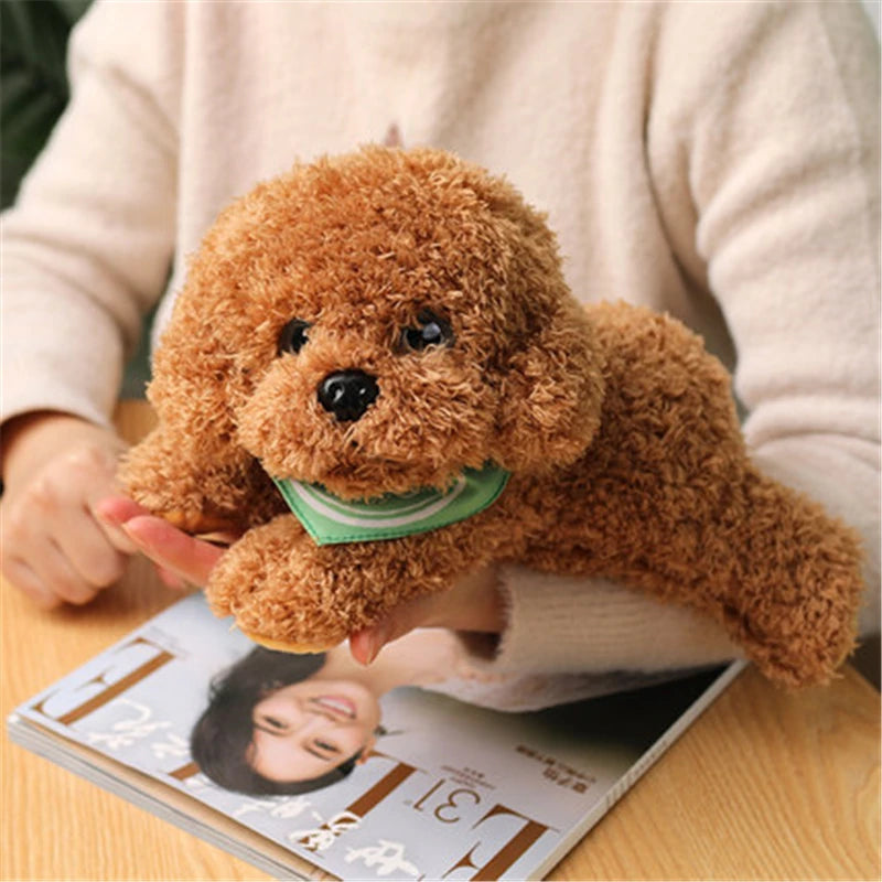 Soft Realistic Teddy Dog Plush Toy