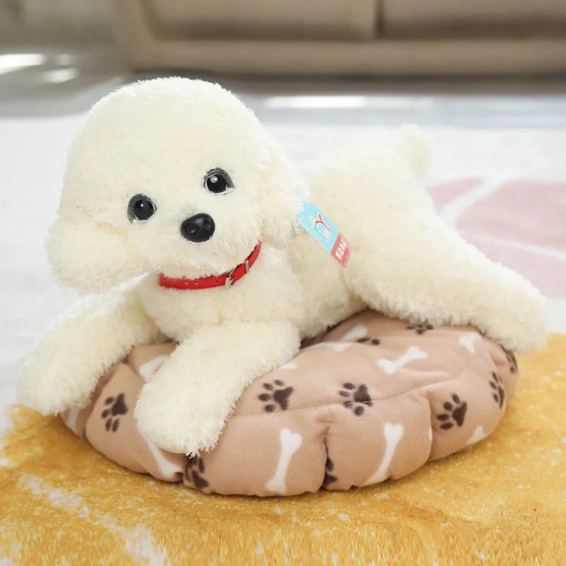 Soft Realistic Teddy Dog Plush Toy