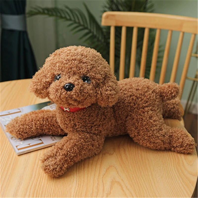Soft Realistic Teddy Dog Plush Toy
