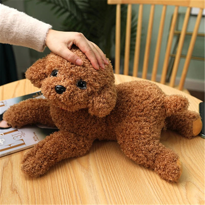 Soft Realistic Teddy Dog Plush Toy