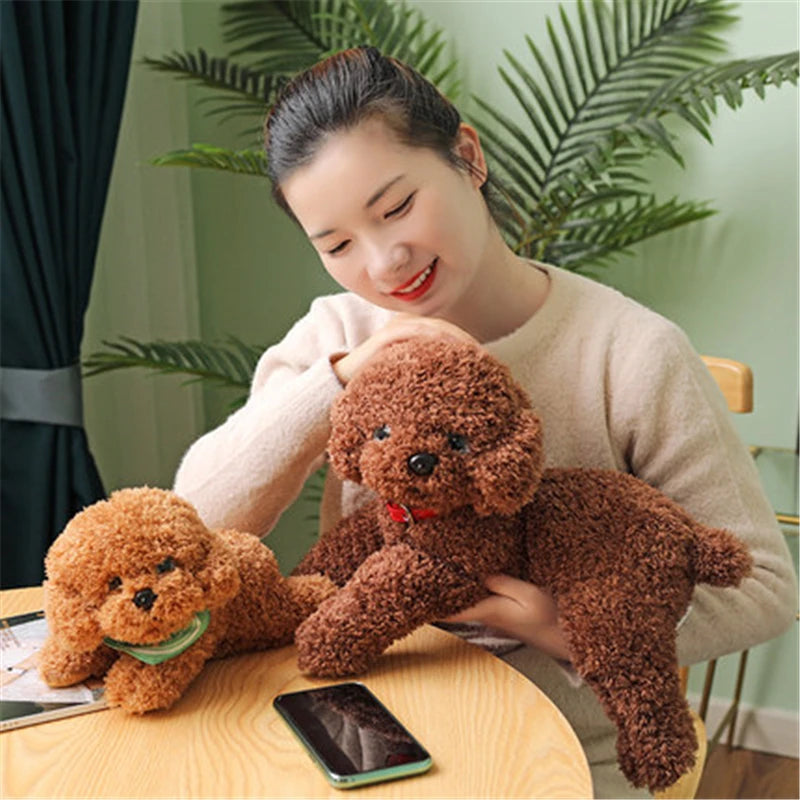Soft Realistic Teddy Dog Plush Toy