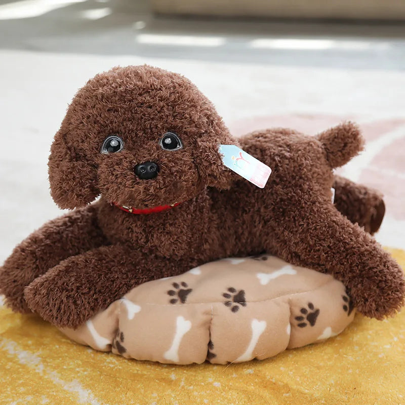 Soft Realistic Teddy Dog Plush Toy