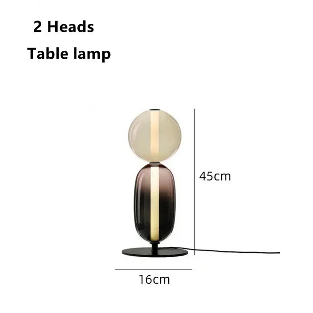 Modern Italian Colored Glass LED Floor Light