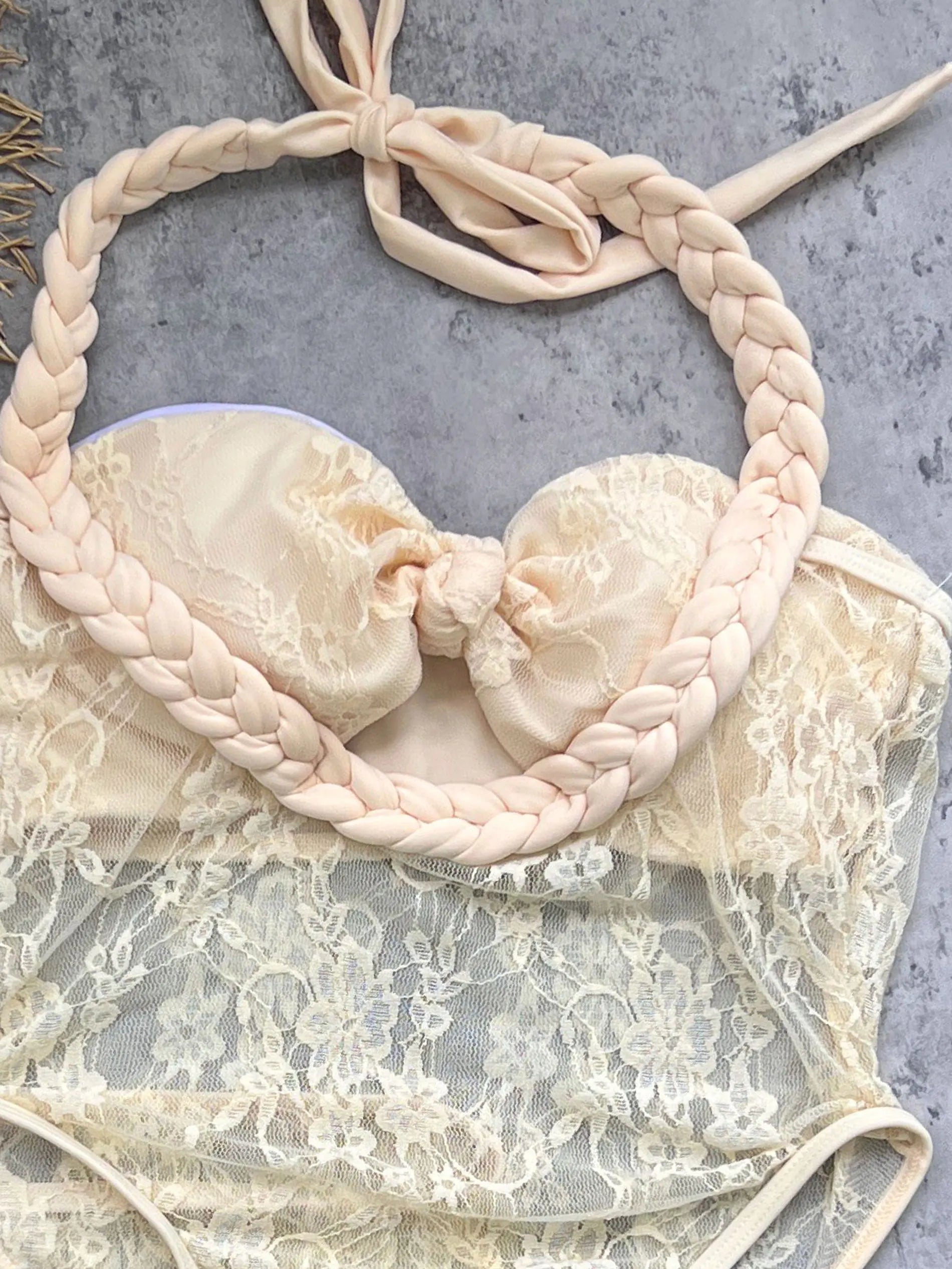 Buckle Off Shoulder Bikini With Skirt