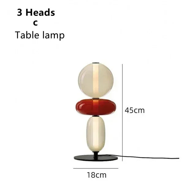 Modern Italian Colored Glass LED Floor Light