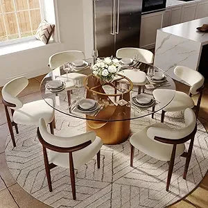 59" Round Dining Table for 4-6
