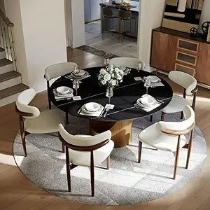 59" Round Dining Table for 4-6