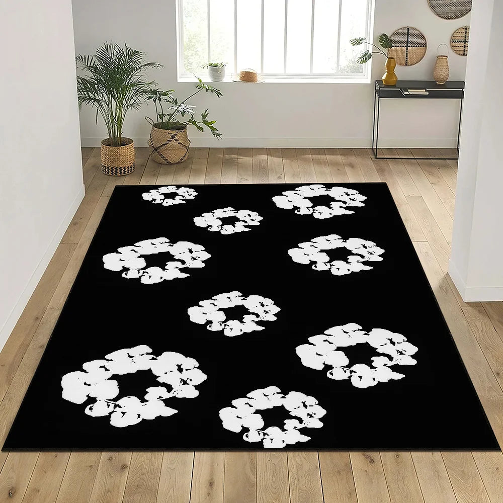 Luxury D-Denim T-Tears Door Mat Entrance Non-slip
