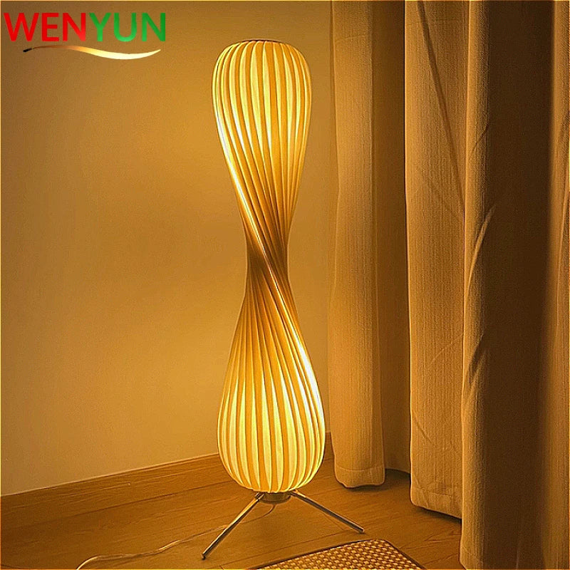 WENYUN Floor Wooden Lamp
