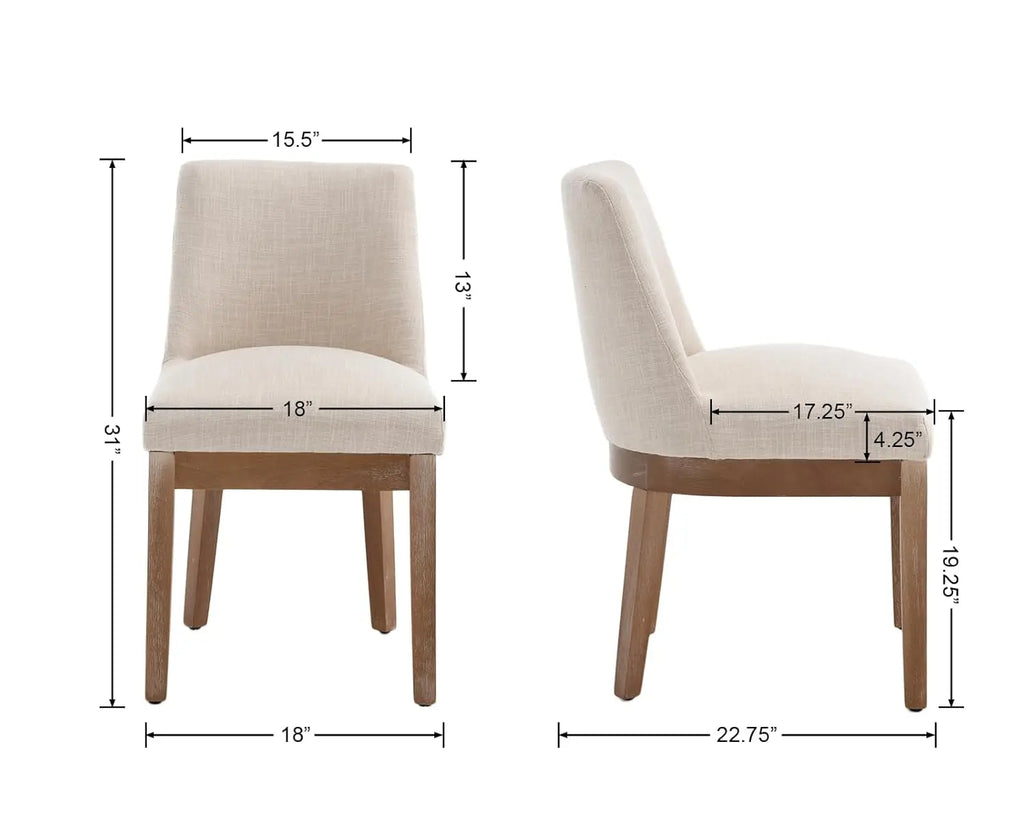 Modern Upholstered Dining Chairs Set of 4