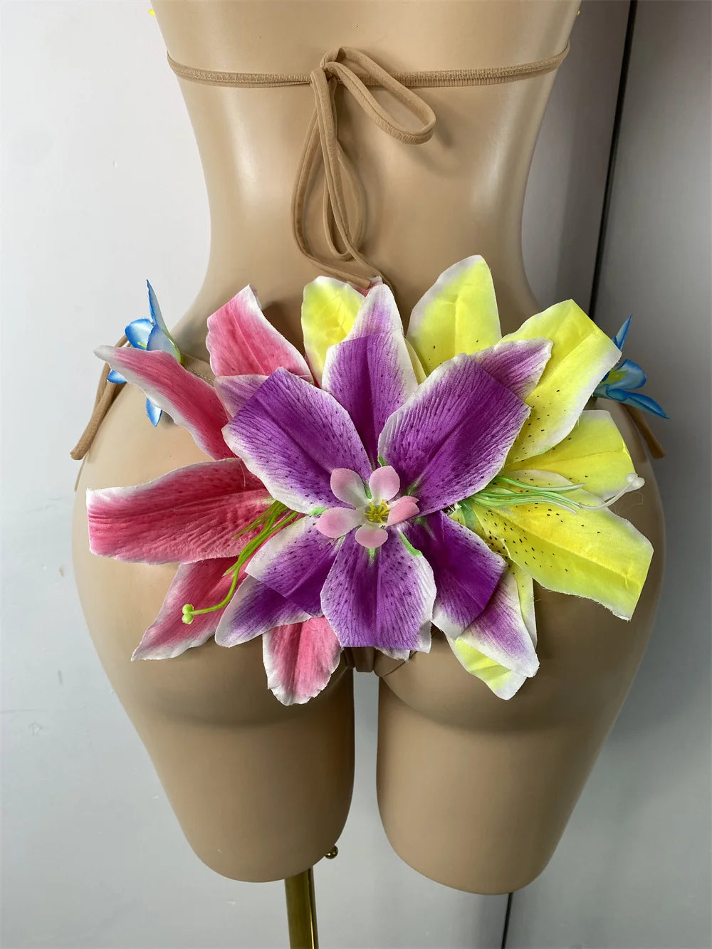 Handmade Flower Two Piece Swimsuit
