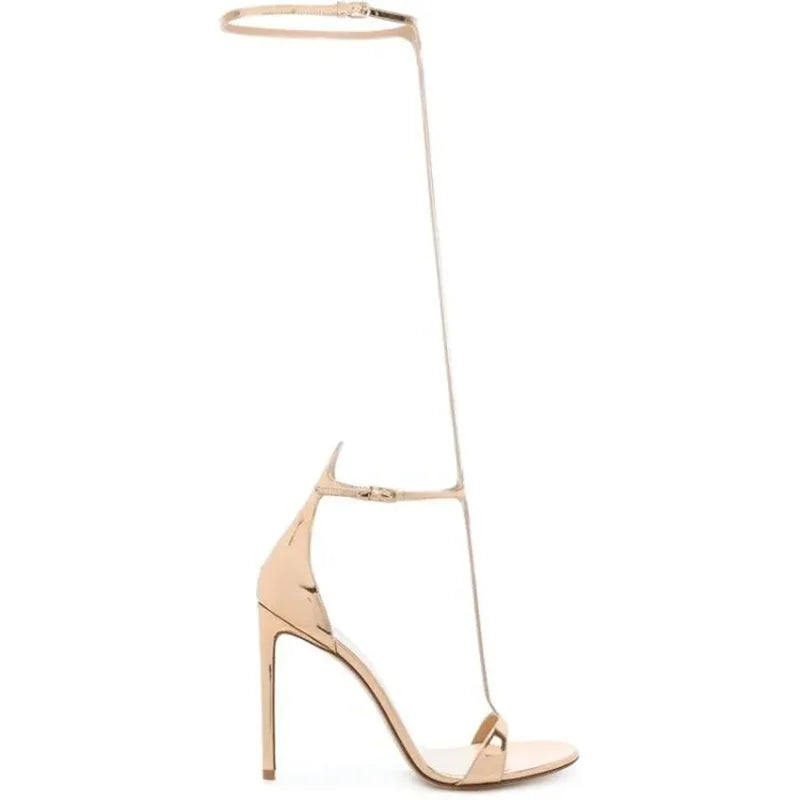 Black T- Strap Cover Heel