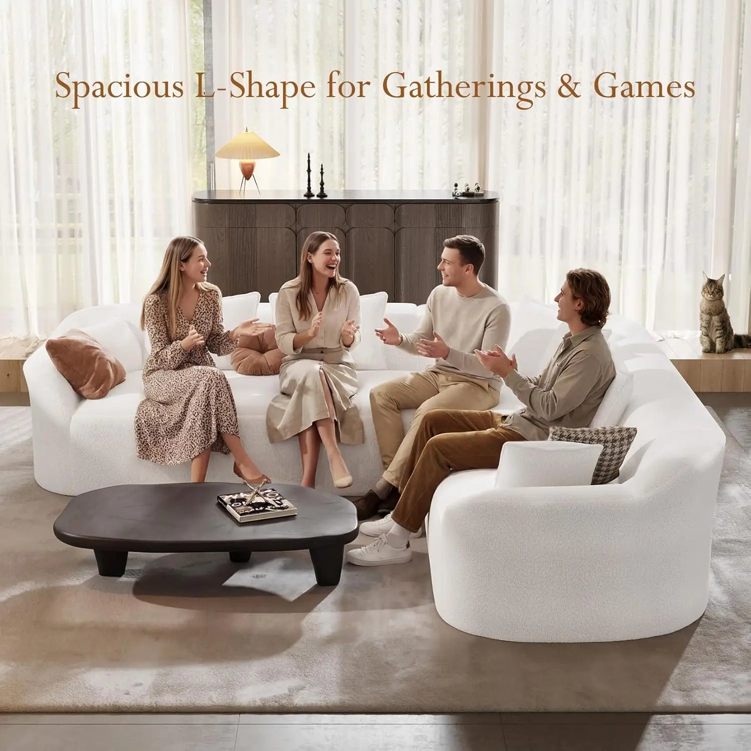 Modern Curved Sectional Cloud Sofa