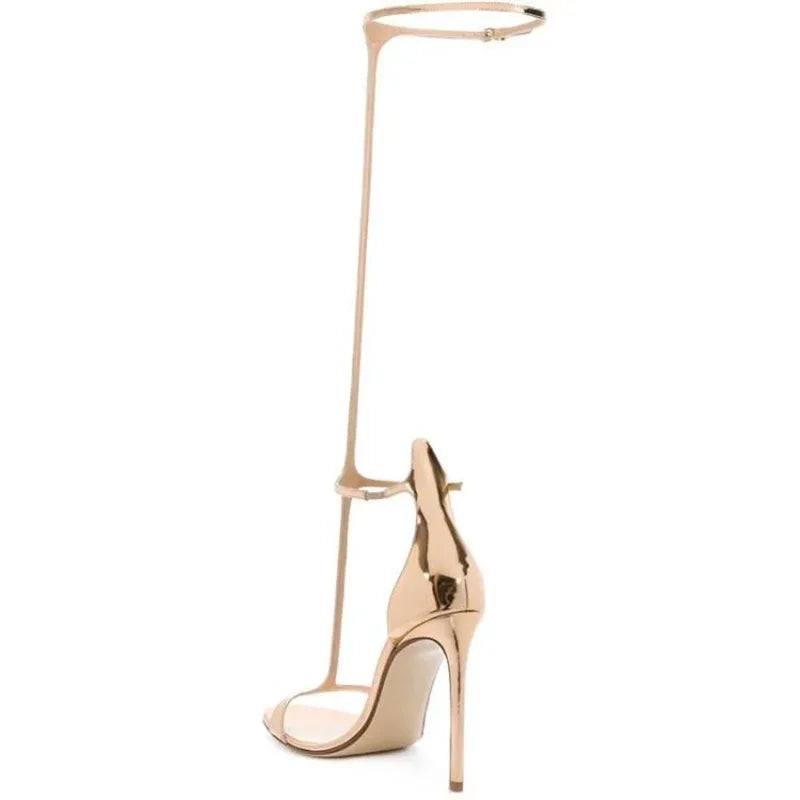 Black T- Strap Cover Heel