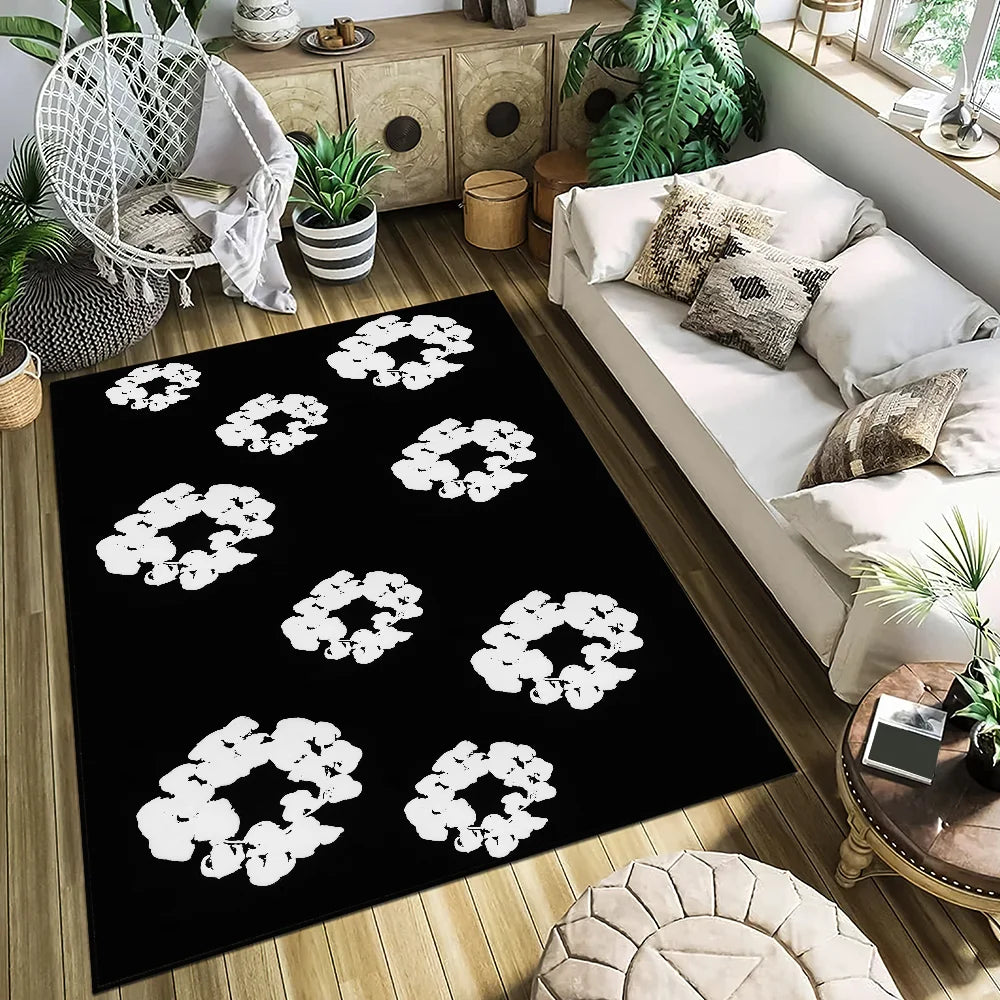 Luxury D-Denim T-Tears Door Mat Entrance Non-slip