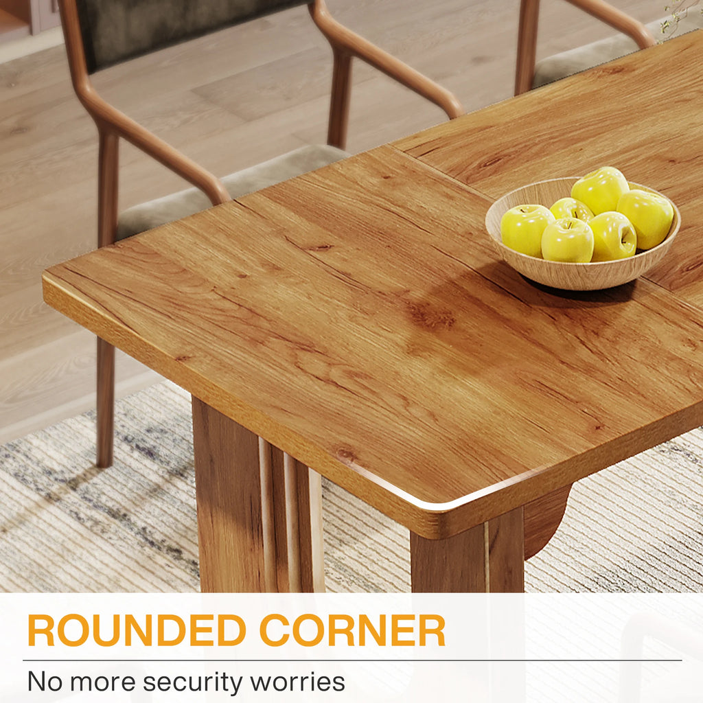 Tribesigns Modern Dining Table, 71" Large Kitchen Dining