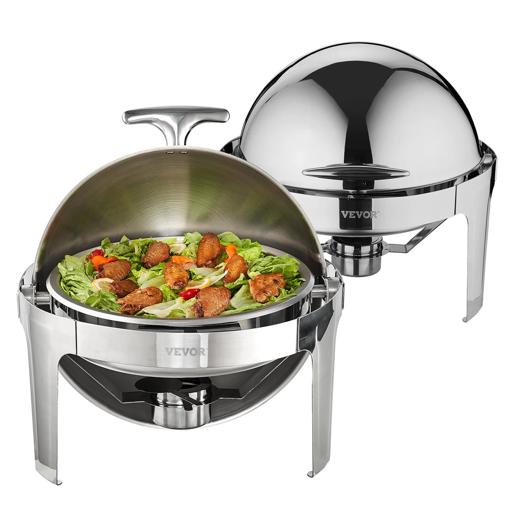 Top Chafing Dish Buffet Set 6 Qt 2 Pack Stainless Steel
