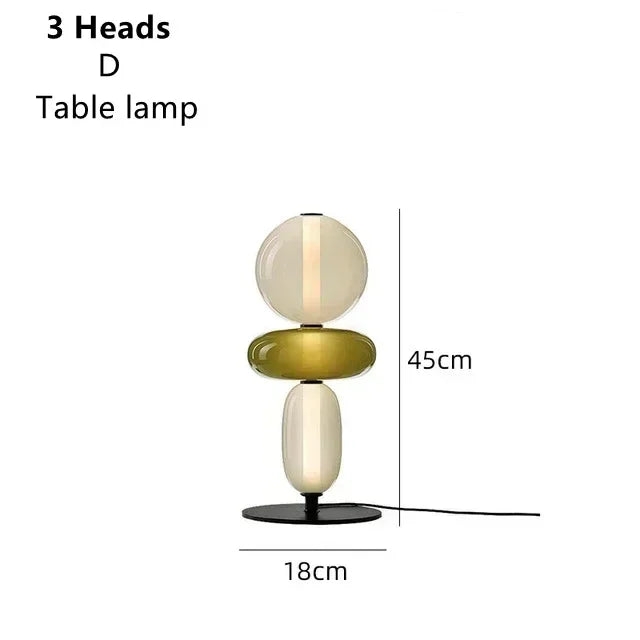 Modern Italian Colored Glass LED Floor Light