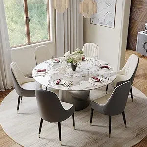 59" Round Dining Table for 4-6