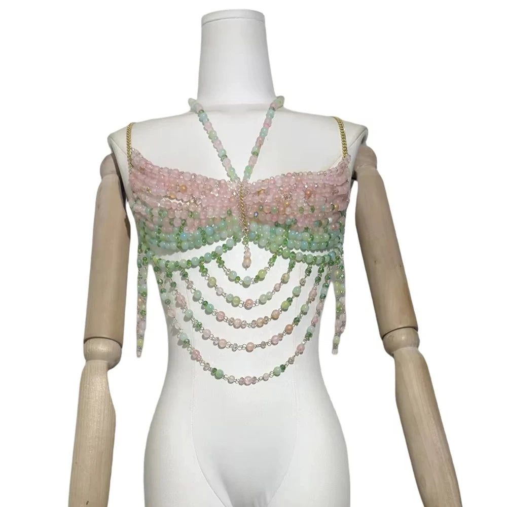 Handmade beaded tops