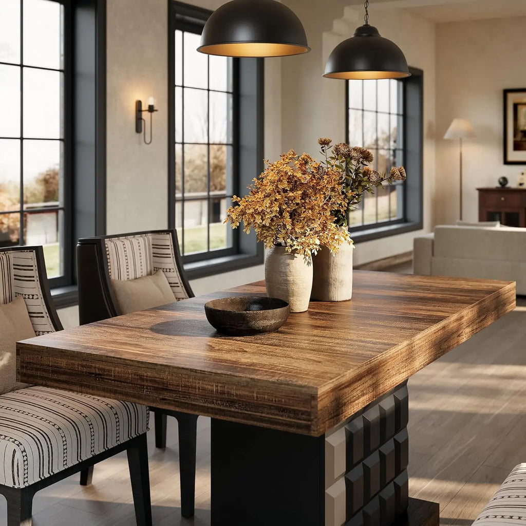 Modern Rectangular Dining Table for 4-6
