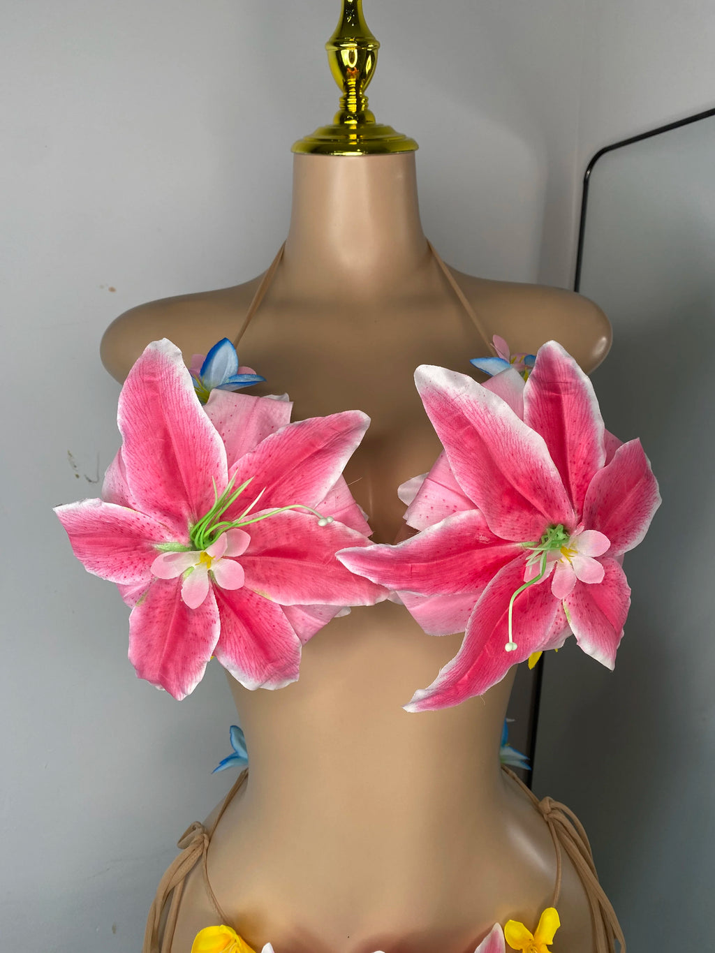 Handmade Flower Two Piece Swimsuit