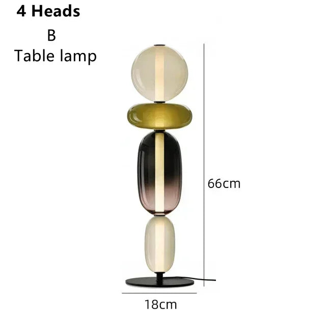Modern Italian Colored Glass LED Floor Light