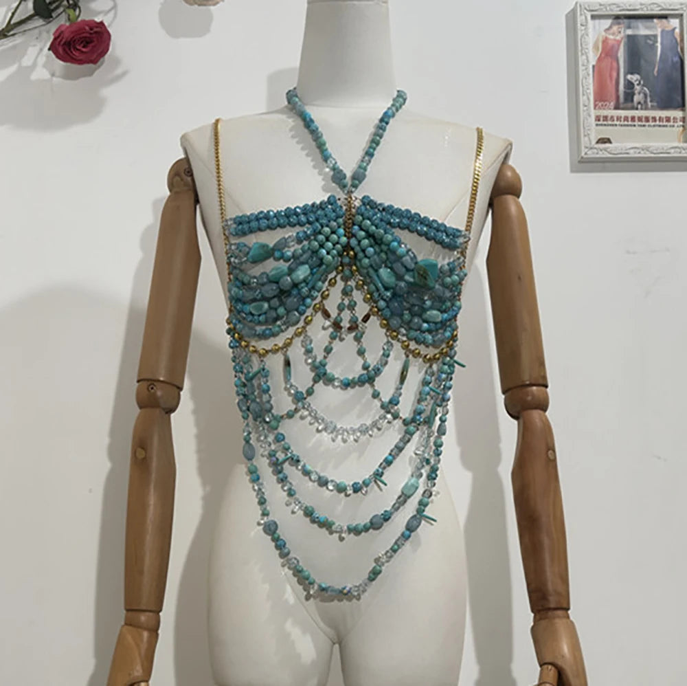 Handmade beaded tops