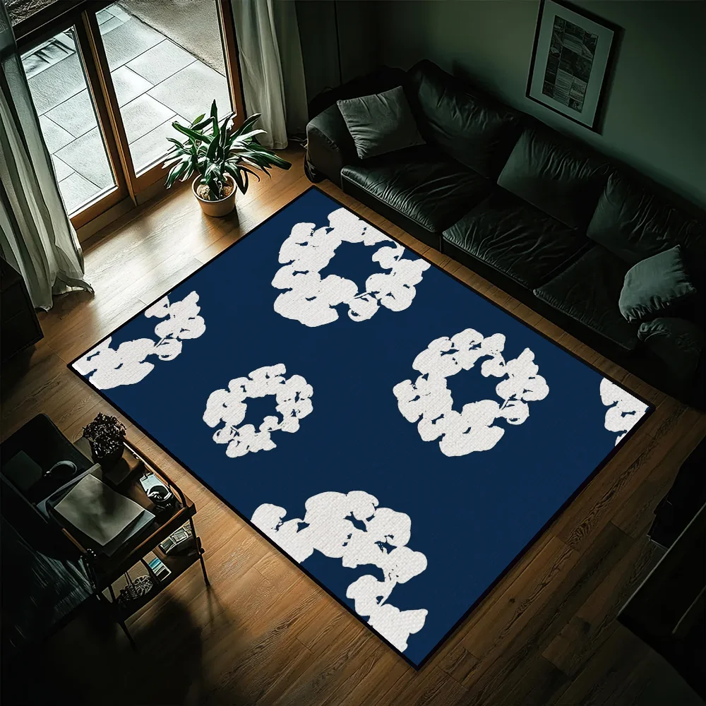 Luxury D-Denim T-Tears Door Mat Entrance Non-slip