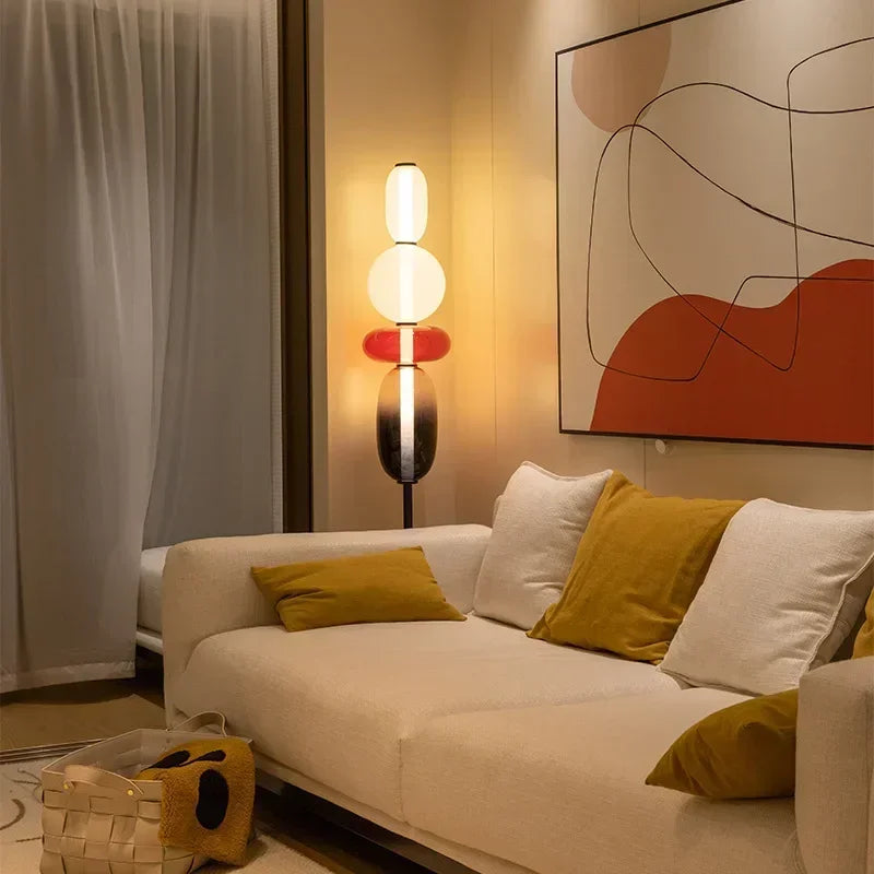 Modern Italian Colored Glass LED Floor Light