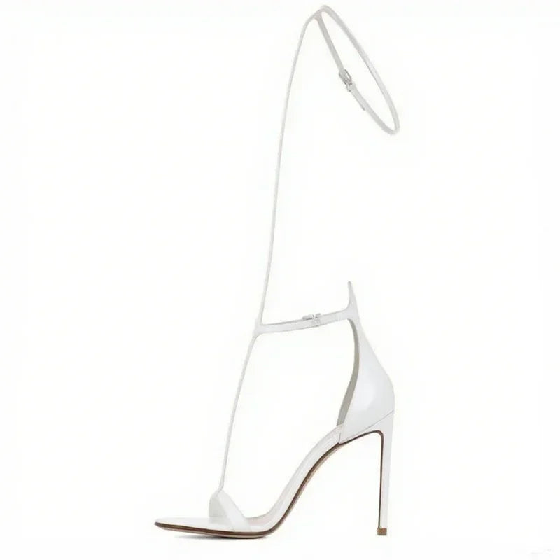 Black T- Strap Cover Heel