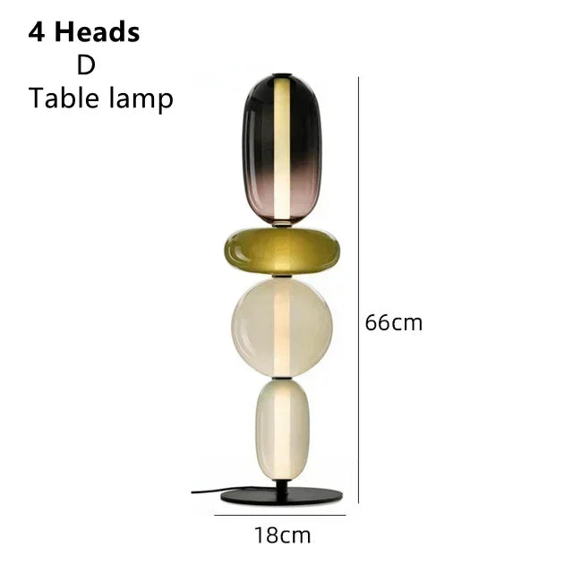 Modern Italian Colored Glass LED Floor Light