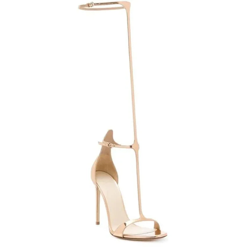Black T- Strap Cover Heel