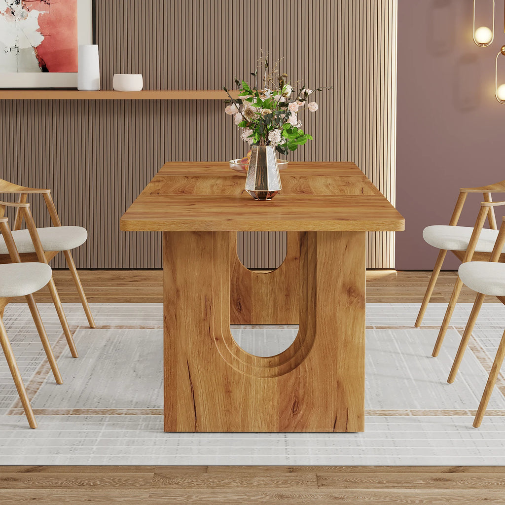 Tribesigns Modern Dining Table, 71" Large Kitchen Dining