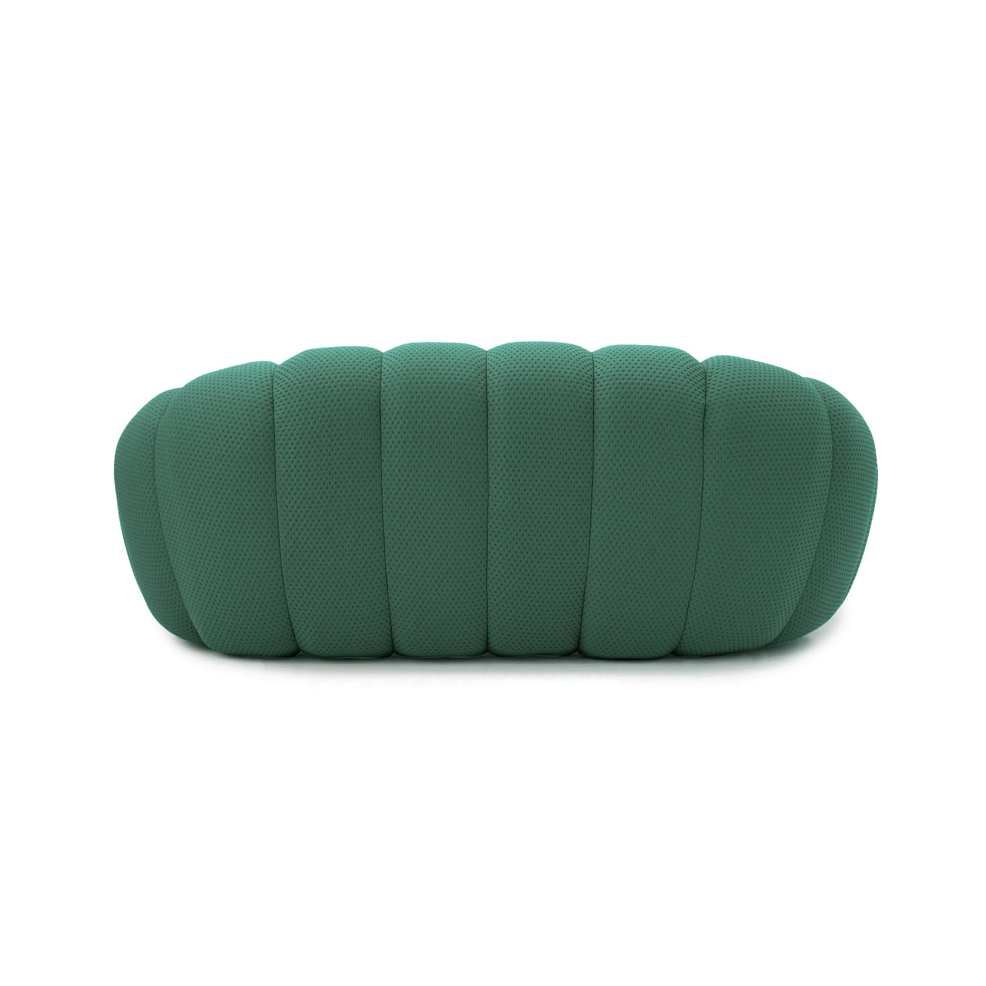 Sdorens 78'' Modern Curved Boneless Sofa Comfy 3D Knitted Fabric Loveseat Couch Football-Shaped.
