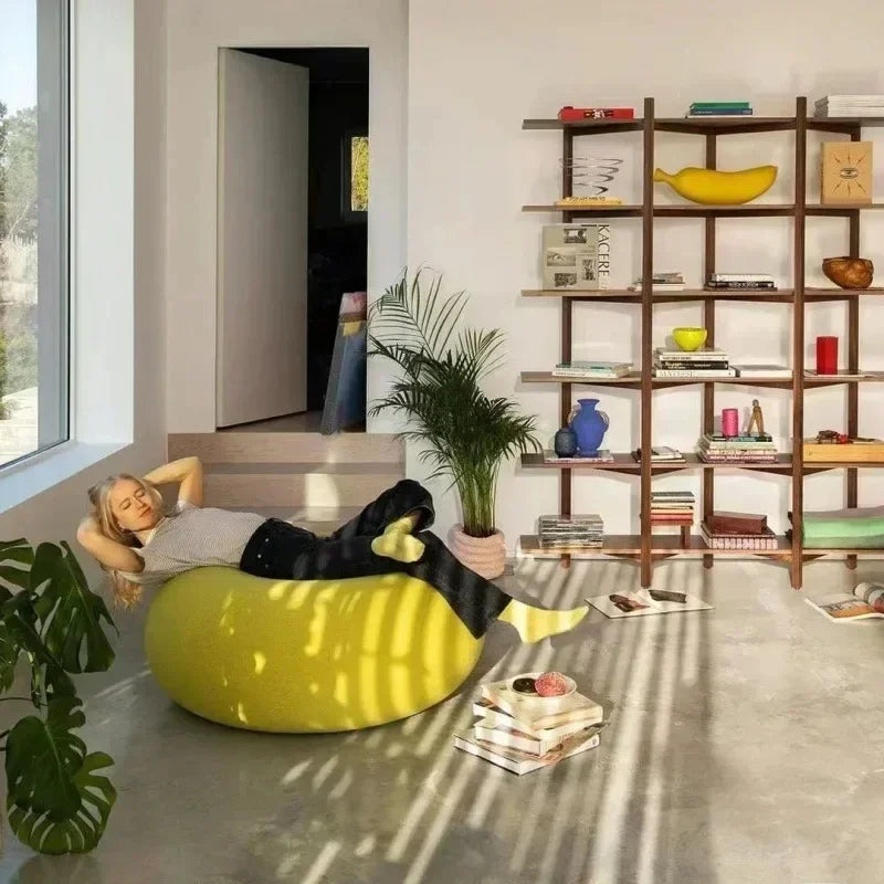 Sofa Donut Round Lazy Single Seat Home Living Room Simple Sofa Advanc Lovely Leisure Chair Elegant Soft Skin-friendly Breathable